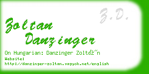 zoltan danzinger business card